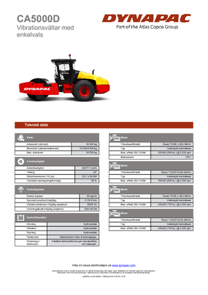 Rodillos vibrantes autopropulsados Dynapac CA 5000 D