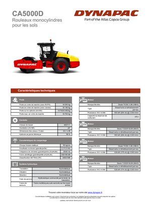 Rodillos vibrantes autopropulsados Dynapac CA 5000 D