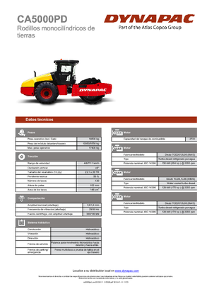 Rodillos vibrantes autopropulsados Dynapac CA 5000 PD 