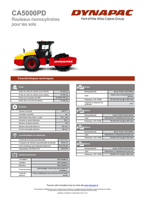 Rodillos vibrantes autopropulsados Dynapac CA 5000 PD