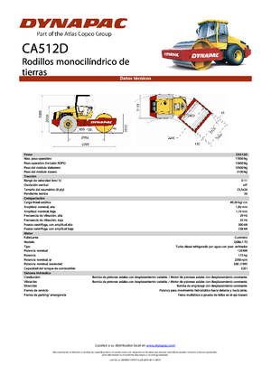 Rodillos vibrantes autopropulsados Dynapac CA 512 D