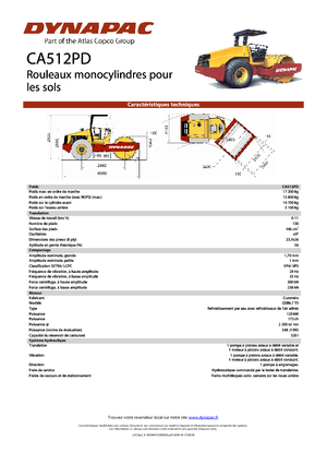 Rodillos vibrantes autopropulsados Dynapac CA 512 PD
