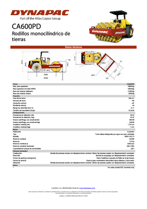 Rodillos vibrantes autopropulsados Dynapac CA 600 PD