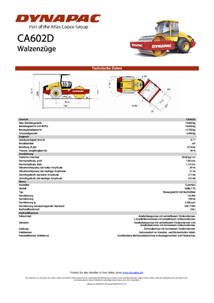Rodillos vibrantes autopropulsados Dynapac CA 602 D