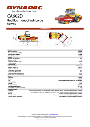 Rodillos vibrantes autopropulsados Dynapac CA 602 D