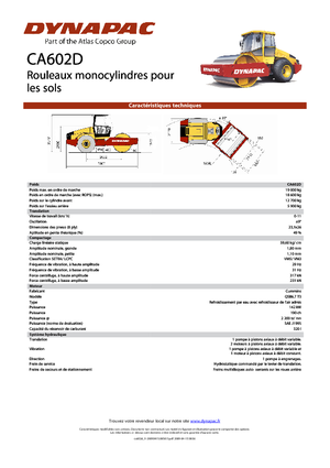 Rodillos vibrantes autopropulsados Dynapac CA 602 D