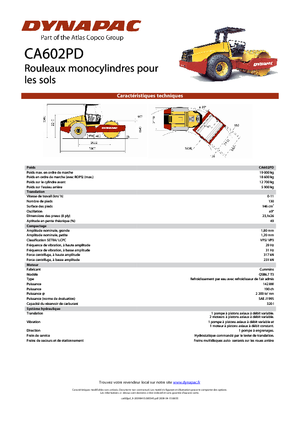 Rodillos vibrantes autopropulsados Dynapac CA 602 PD