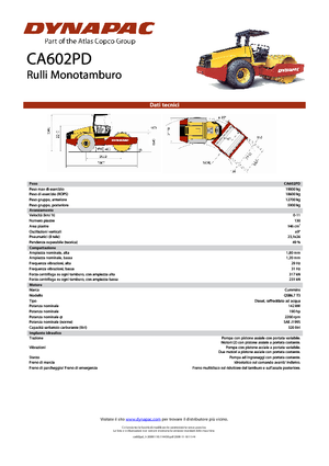 Rodillos vibrantes autopropulsados Dynapac CA 602 PD