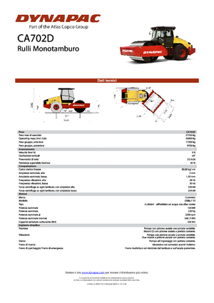 Rodillos vibrantes autopropulsados Dynapac CA 702 D