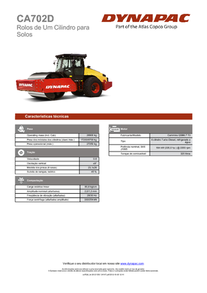 Rodillos vibrantes autopropulsados Dynapac CA 702 D