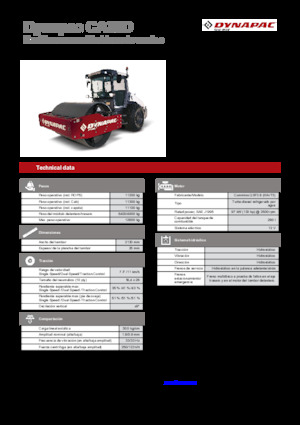 Rodillos vibrantes autopropulsados Dynapac CA30D Rhino