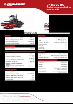 Rodillos vibrantes autopropulsados Dynapac CA3500D HC