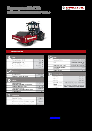 Rodillos vibrantes autopropulsados Dynapac CA35D Rhino