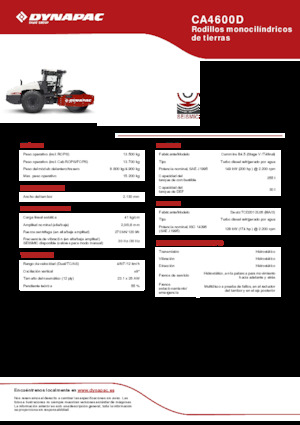 Rodillos vibrantes autopropulsados Dynapac CA4600D