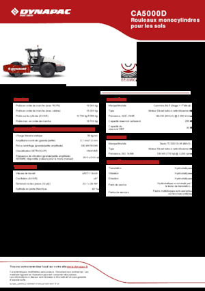 Rodillos vibrantes autopropulsados Dynapac CA5000D