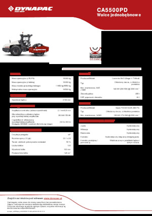 Rodillos vibrantes autopropulsados Dynapac CA5500PD 