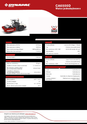 Rodillos vibrantes autopropulsados Dynapac CA6500D