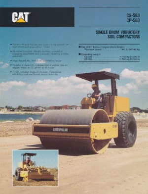 Rodillos vibrantes autopropulsados Caterpillar CP-563