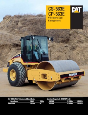 Rodillos vibrantes autopropulsados Caterpillar CP-563E