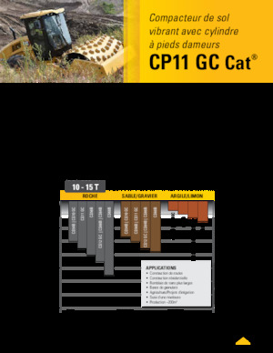Rodillos vibrantes autopropulsados Caterpillar CP11GC