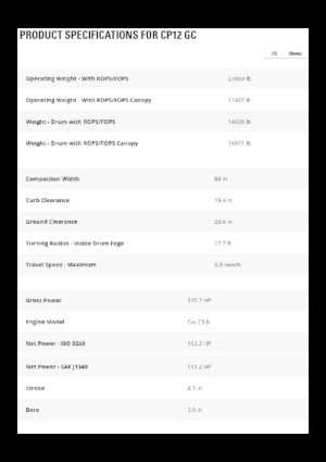 Rodillos vibrantes autopropulsados Caterpillar CP12GC