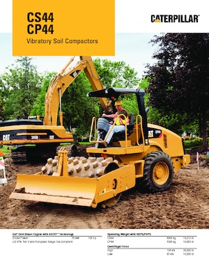 Rodillos vibrantes autopropulsados Caterpillar CS44