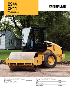 Rodillos vibrantes autopropulsados Caterpillar CS44