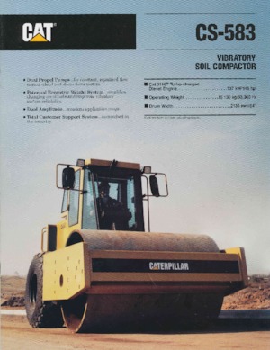 Rodillos vibrantes autopropulsados Caterpillar CS-583