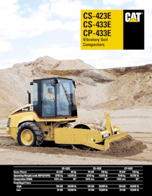 Rodillos vibrantes autopropulsados Caterpillar CS423E