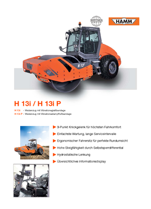 Rodillos vibrantes autopropulsados Hamm H 13i