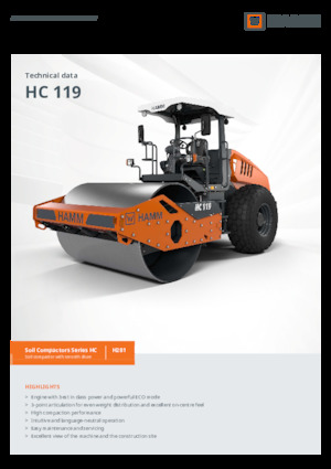 Rodillos vibrantes autopropulsados Hamm HC 119