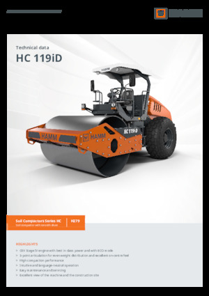 Rodillos vibrantes autopropulsados Hamm HC 119iD