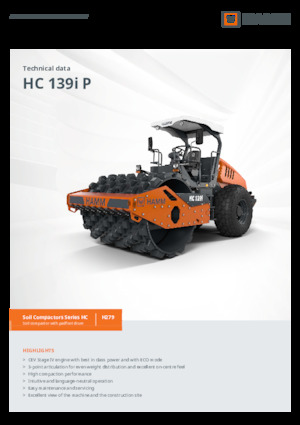 Rodillos vibrantes autopropulsados Hamm HC 139i P