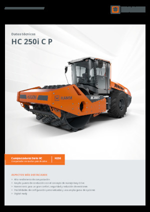 Rodillos vibrantes autopropulsados Hamm HC 250i C P