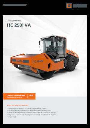 Rodillos vibrantes autopropulsados Hamm HC 250i C VA