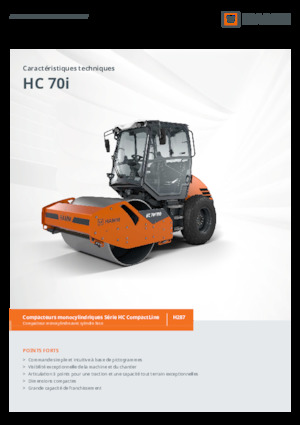 Rodillos vibrantes autopropulsados Hamm HC 70i