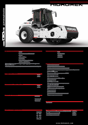 Rodillos vibrantes autopropulsados Hidromek HMK 130 CS
