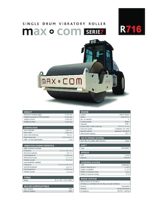 Rodillos vibrantes autopropulsados Max-Com R 716
