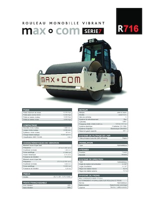 Rodillos vibrantes autopropulsados Max-Com R 716