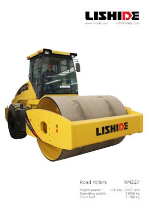 Rodillos vibrantes autopropulsados Lishide RM227