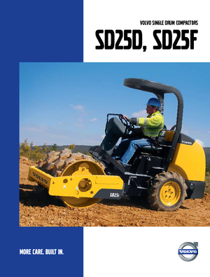 Rodillos vibrantes autopropulsados Volvo SD25D