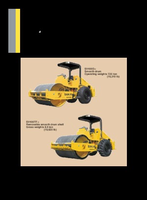 Rodillos vibrantes autopropulsados Sakai SV400T