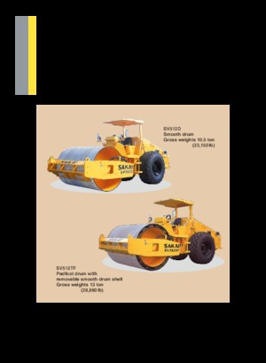 Rodillos vibrantes autopropulsados Sakai SV512D