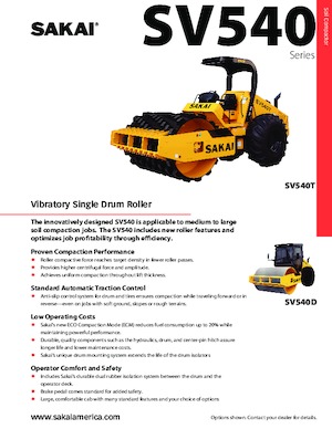 Rodillos vibrantes autopropulsados Sakai SV540T