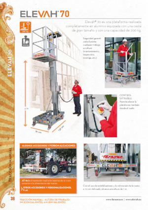 Plataformas verticales Faraone Elevah 70