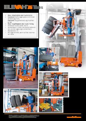 Plataformas verticales Faraone Elevah 75 Tires