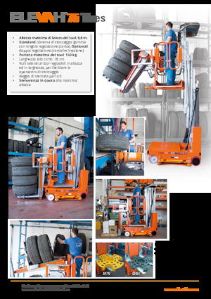 Plataformas verticales Faraone Elevah 75 Tires