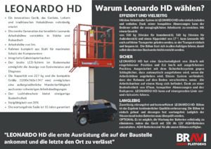 Plataformas verticales Bravi Leonardo HD