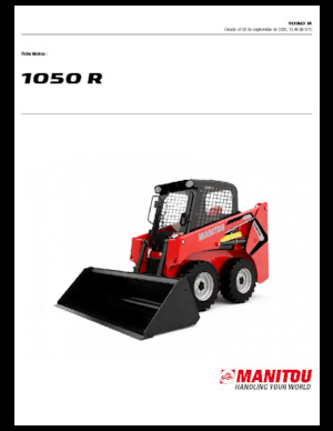 Minicargadoras Manitou 1050R