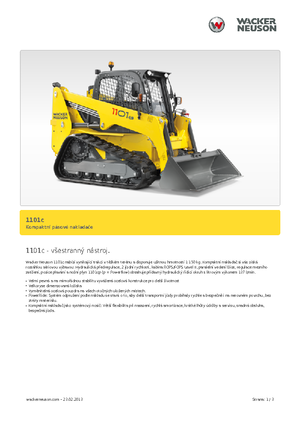 Minicargadoras Wacker Neuson 1101 c